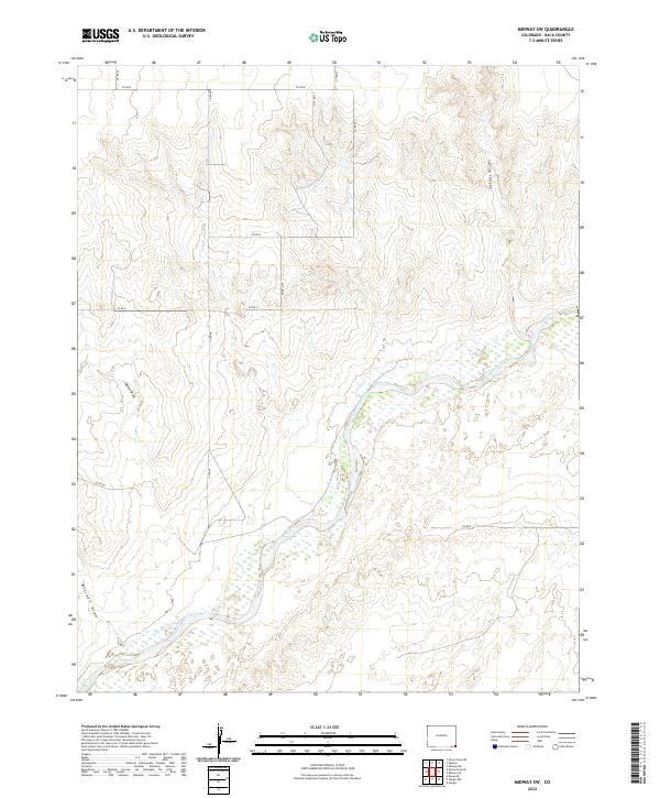 Midway SW, CO — USGS 7.5-minute topo (2022)