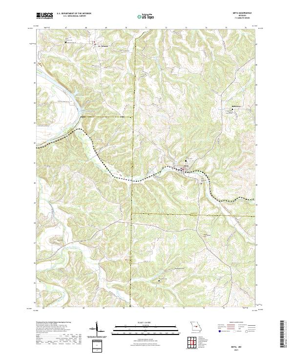 Meta, MO — USGS 7.5-minute topo (2021)