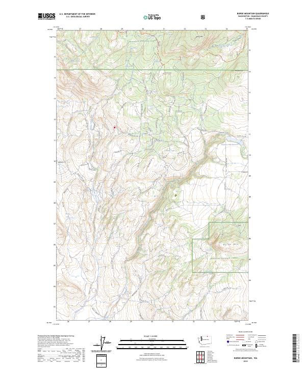 Burge Mountain, WA — USGS 7.5-minute topo (2023)