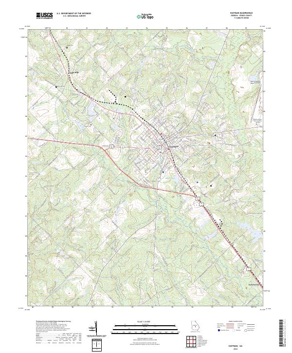 Eastman, GA — USGS 7.5-minute topo (2024)
