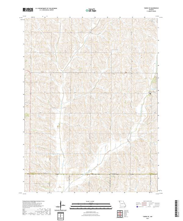 Tarkio SE, MO — USGS 7.5-minute topo (2021)