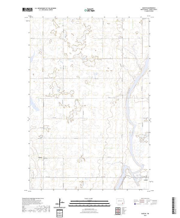 Guelph, ND — USGS 7.5-minute topo (2024)