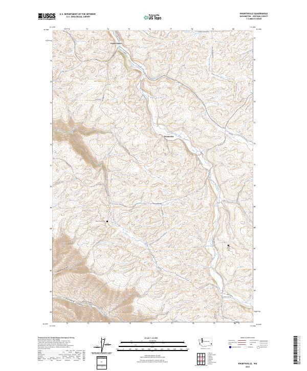Ewartsville, WA — USGS 7.5-minute topo (2023)