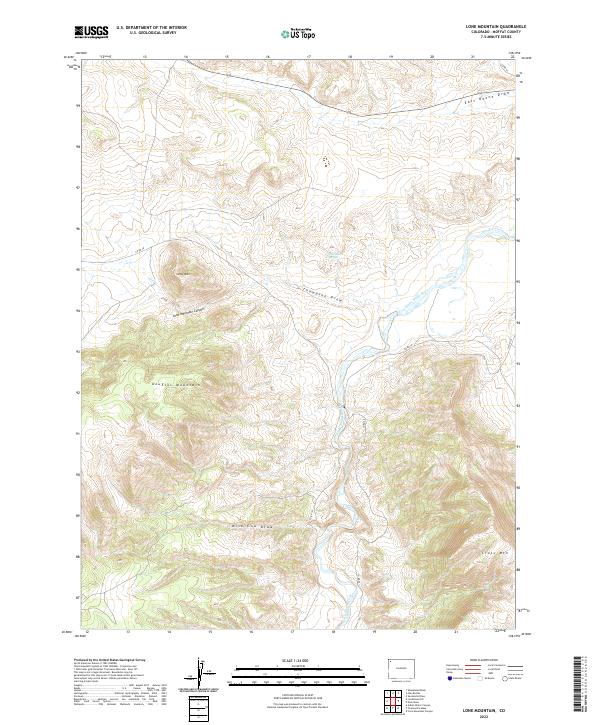 Lone Mountain, CO — USGS 7.5-minute topo (2022)