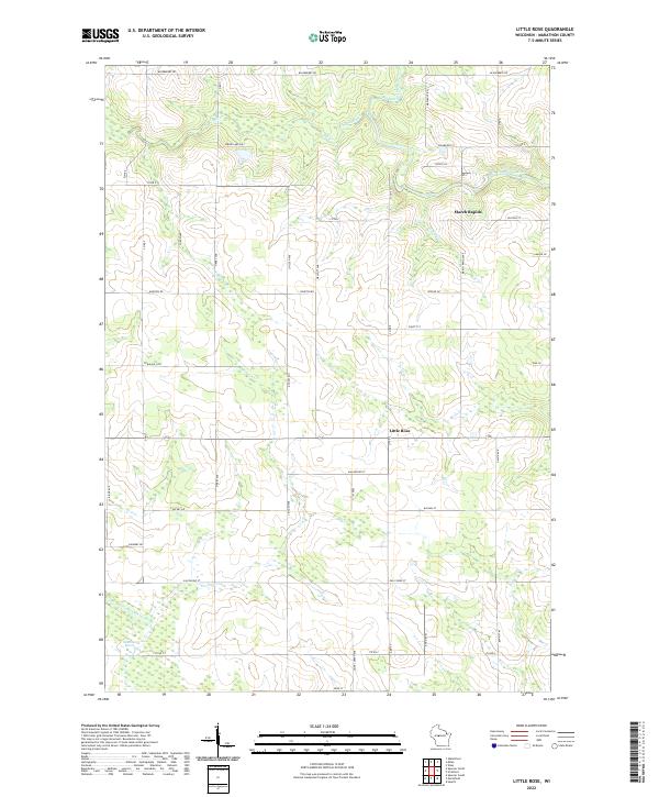 Little Rose, WI — USGS 7.5-minute topo (2022)