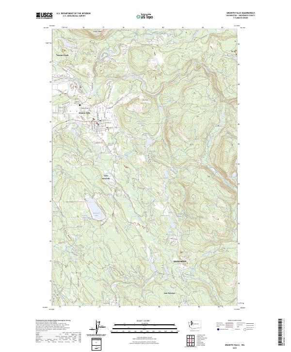 Granite Falls, WA — USGS 7.5-minute topo (2023)