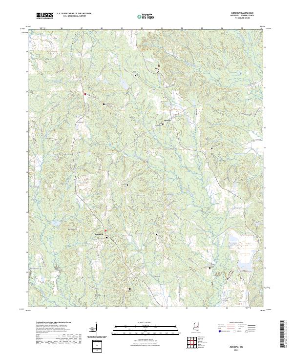 Moscow, MS — USGS 7.5-minute topo (2024)