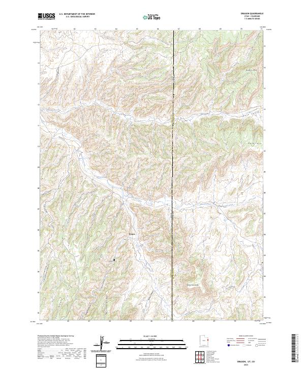 Dragon, UT-CO — USGS 7.5-minute topo (2023)