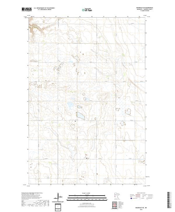 Beardsley NE, MN — USGS 7.5-minute topo (2022)