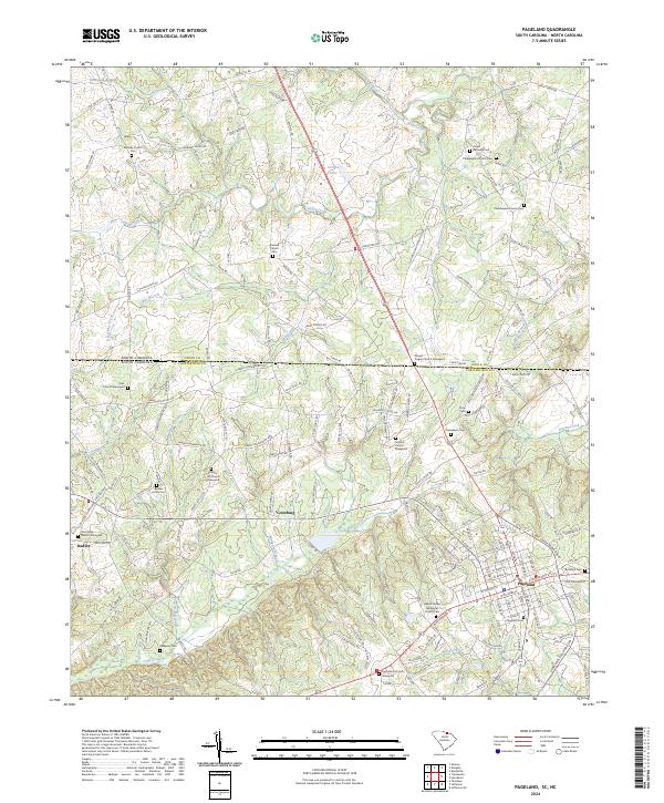 Pageland, SC-NC — USGS 7.5-minute topo (2024)