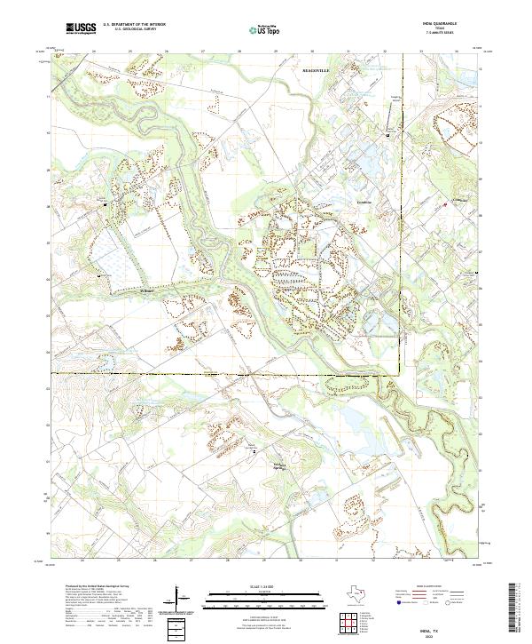 India, TX — USGS 7.5-minute topo (2022)