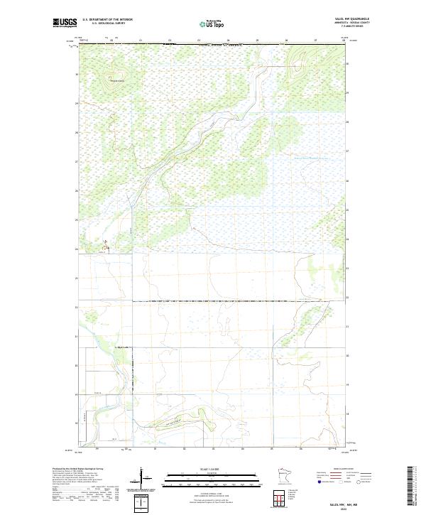 Salol NW, MN-MB — USGS 7.5-minute topo (2022)