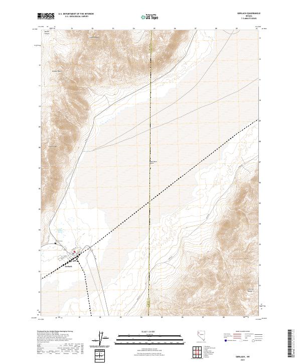 Gerlach, NV — USGS 7.5-minute topo (2021)