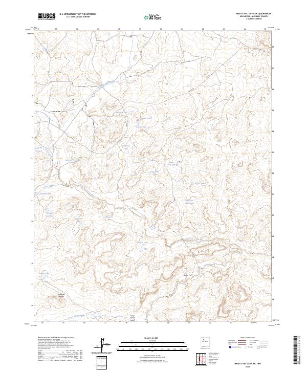 Mesita Del Gavilan, NM — USGS 7.5-minute topo (2023)