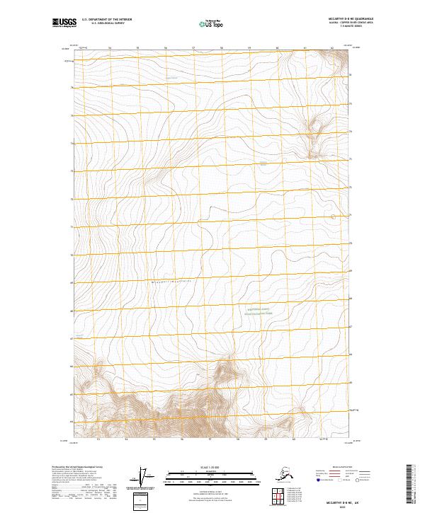 McCarthy D-8 NE, AK — USGS 7.5-minute topo (2023)