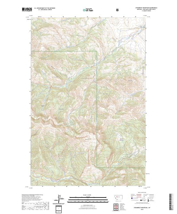 Steamboat Mountain, MT — USGS 7.5-minute topo (2024)