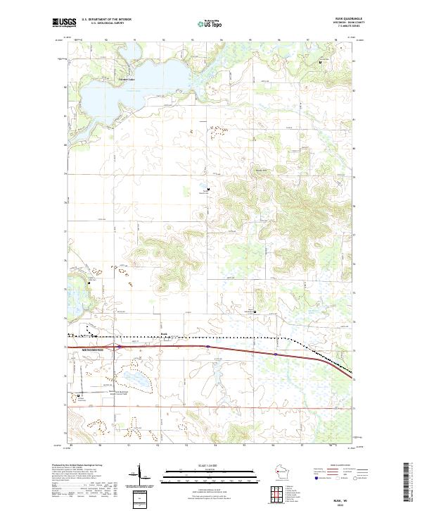 Rusk, WI — USGS 7.5-minute topo (2022)
