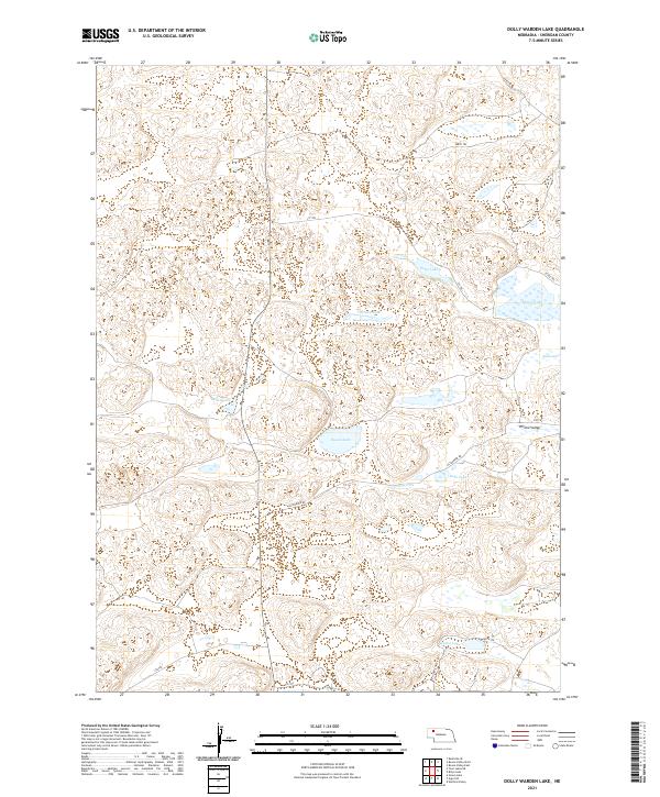 Dolly Warden Lake, NE — USGS 7.5-minute topo (2021)