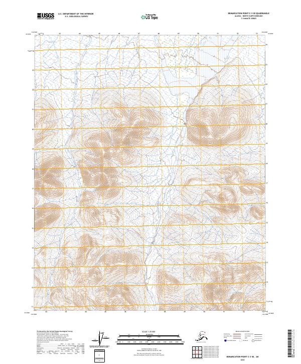 Demarcation Point C-3 SE, AK — USGS 7.5-minute topo (2023)