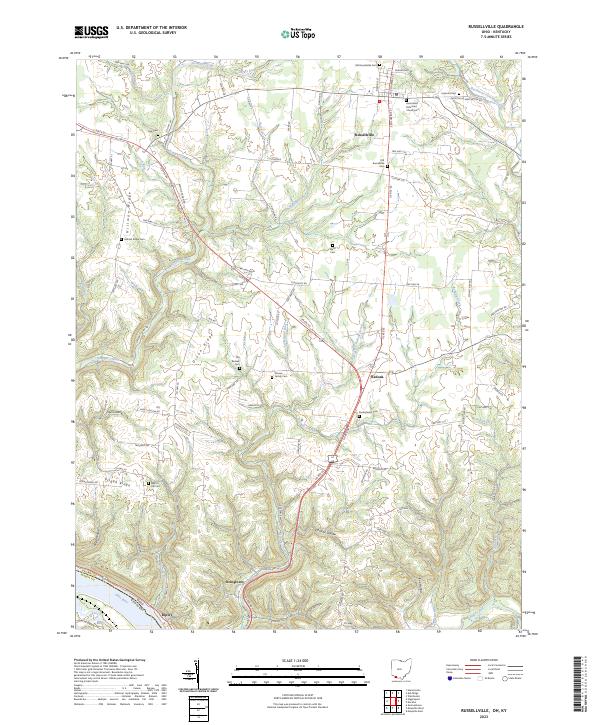 Russellville, OH-KY — USGS 7.5-minute topo (2023)