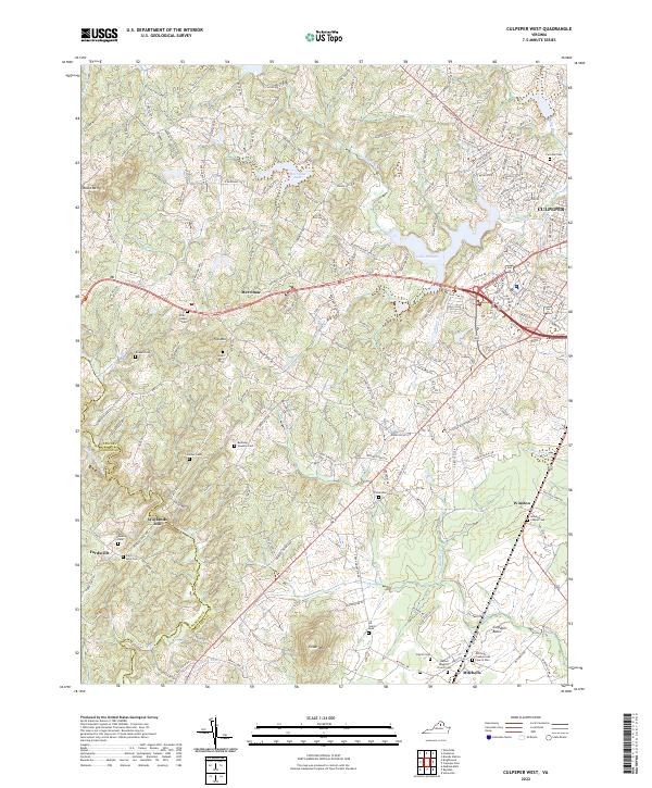 Culpeper West, VA — USGS 7.5-minute topo (2022)