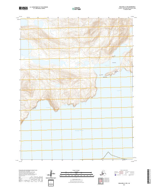 Unalaska A-4 NE, AK — USGS 7.5-minute topo (2021)
