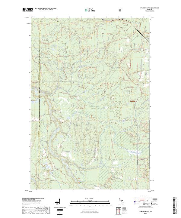 Sparrow Rapids, MI — USGS 7.5-minute topo (2023)