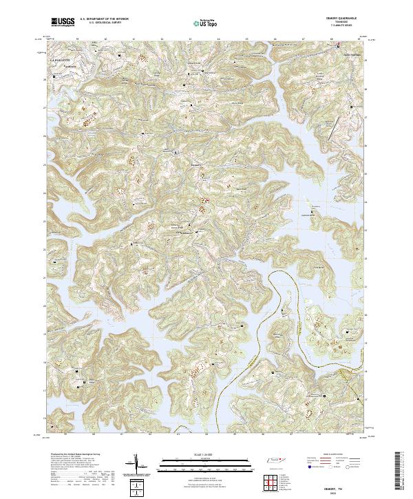 Demory, TN — USGS 7.5-minute topo (2022)