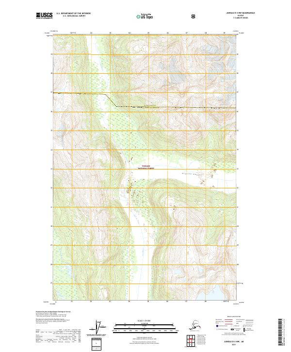 Juneau D-3 NW, AK — USGS 7.5-minute topo (2021)