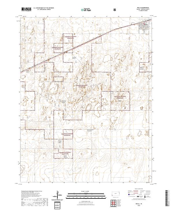 Rolla, KS — USGS 7.5-minute topo (2022)