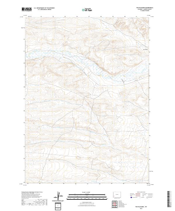 The Palisades, WY — USGS 7.5-minute topo (2021)