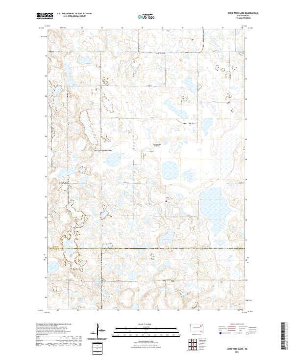 Lone Tree Lake, SD — USGS 7.5-minute topo (2021)