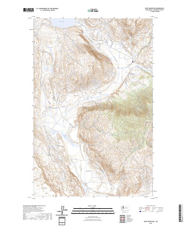 Boot Mountain, WA — USGS 7.5-minute topo (2023)