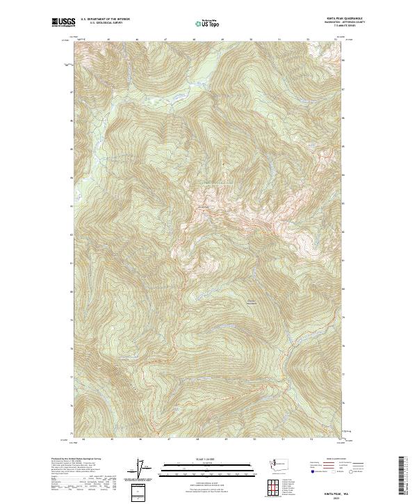 Kimta Peak, WA — USGS 7.5-minute topo (2023)
