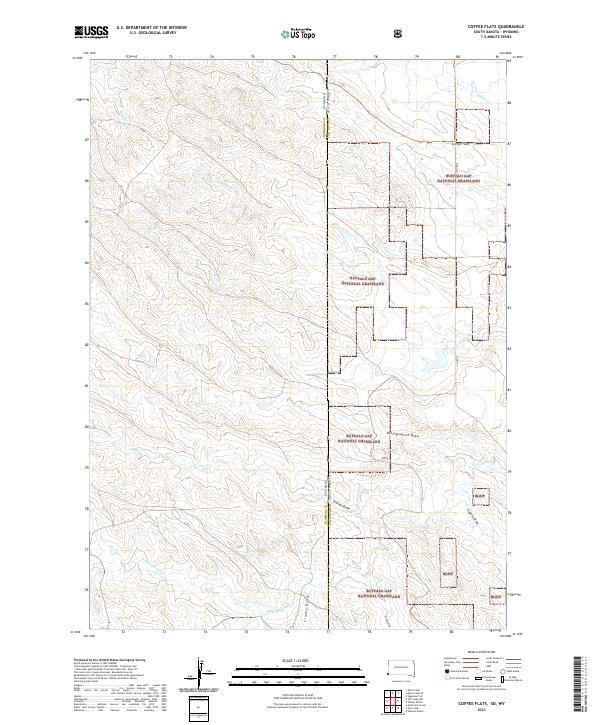 Coffee Flats, SD-WY — USGS 7.5-minute topo (2021)