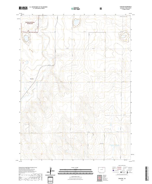 Fosston, CO — USGS 7.5-minute topo (2022)