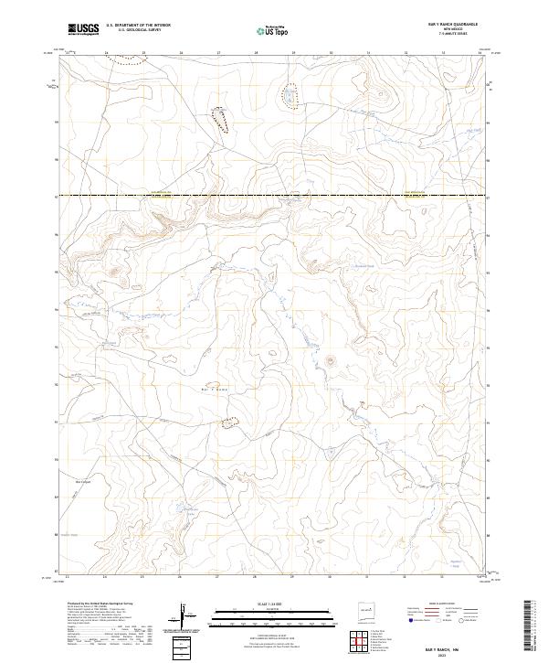 Bar Y Ranch, NM — USGS 7.5-minute topo (2023)