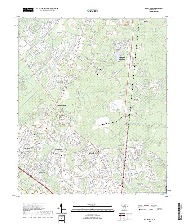 Mount Holly, SC — USGS 7.5-minute topo (2024)