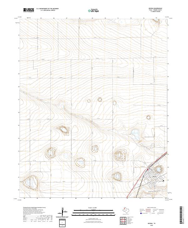 Bovina, TX — USGS 7.5-minute topo (2022)