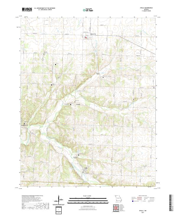 Stella, MO — USGS 7.5-minute topo (2021)