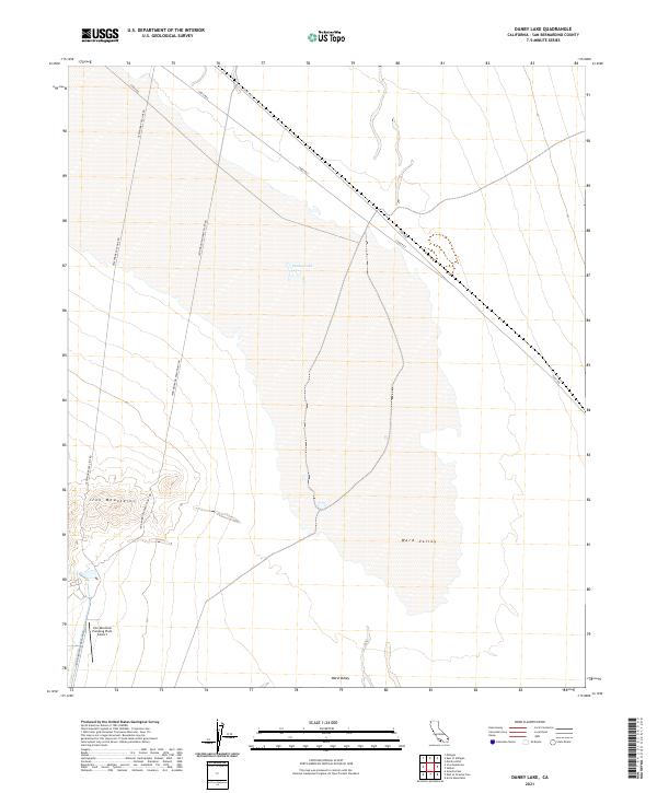 Danby Lake, CA — USGS 7.5-minute topo (2021)