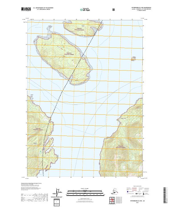 Petersburg B-2 NW, AK — USGS 7.5-minute topo (2021)