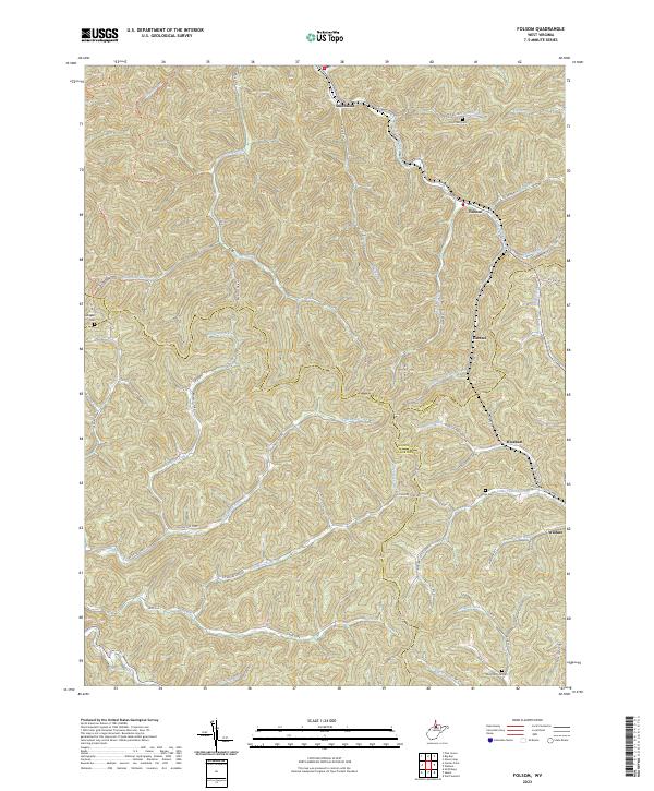 Folsom, WV — USGS 7.5-minute topo (2023)