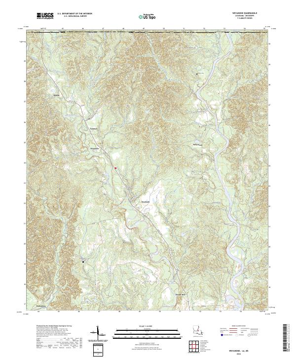 Weyanoke, LA-MS — USGS 7.5-minute topo (2024)