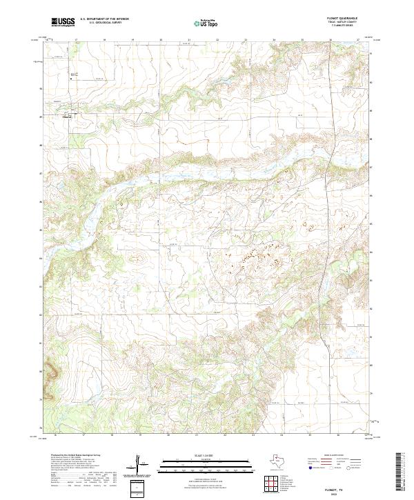Flomot, TX — USGS 7.5-minute topo (2022)