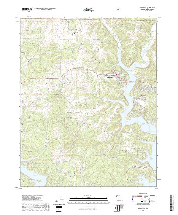 Theodosia, MO — USGS 7.5-minute topo (2021)