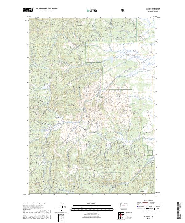 Logdell, OR — USGS 7.5-minute topo (2023)