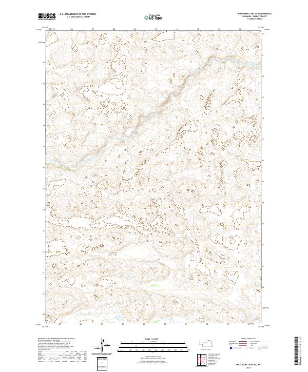 Wild Mare Lake SE, NE — USGS 7.5-minute topo (2021)