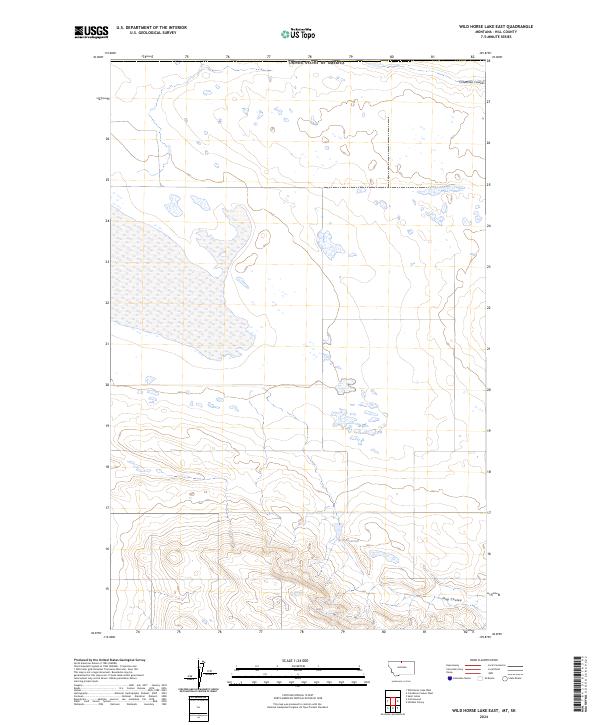 Wild Horse Lake East, MT-SK — USGS 7.5-minute topo (2024)