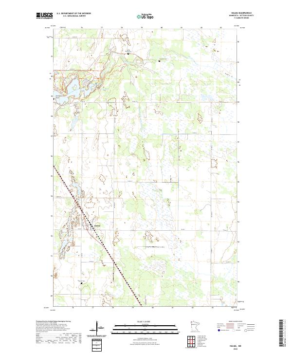 Halma, MN — USGS 7.5-minute topo (2022)